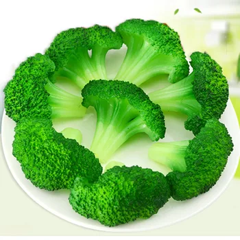 050 Моделиране на хранителни зеленчуци броколи модел карфиол реквизит за снимки хотелската прибори дисплей 5,5*6 cm.