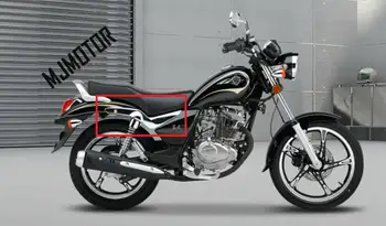 (1 чифт / комплект) HJ150-11A страничната сребърна капачка на ляво и на дясно за китайски резервни части за мотоциклети Haojue
