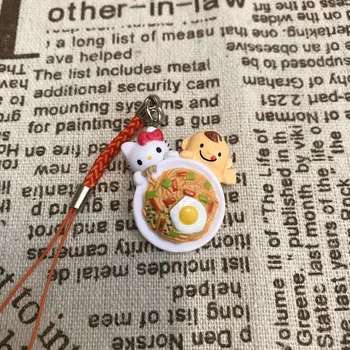 2022 Нов Sanrio Hello Kitty Kawaii Ключодържател Персонални Кукла Ramen Окачване Висящи Украшения Малък Подарък за Децата