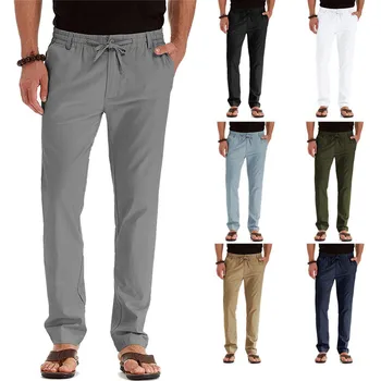 2022 нови Класически 9 Цвята Ежедневни Панталони Мъжки Пролет лято на Нови Бизнес Модни Удобни Стрейчевые Памучни Директни Дънкови Панталони