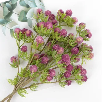 56 СМ Изкуствени цветя, боб, клон фалшив глухарче пластмасови цветя, сватбена украса на дома