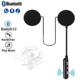 Bluetooth Мотоциклет Шлем Слушалки BT5.0 Безжична Езда Стерео Слушалки Високоговорител Поддържа Автоматичен Отговор Хендсфри Разговор Микрофон