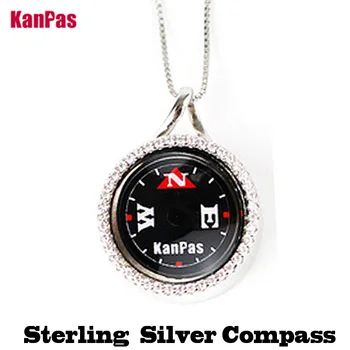 KANPAS стерлинговое сребро 925 проба с родиевым покритие компас pandent/Подарък с компас, за ръчна работа/ здрава компас подарък /S-14