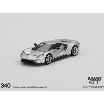 MINI GT 1/64 Ford GT Блок Сребро, Монолитен под налягане Модел Автомобил