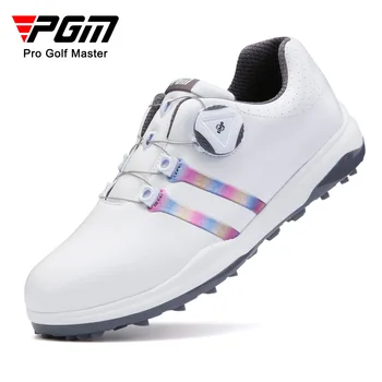 PGM нови обувки за голф, женски мини маратонки с шипове, за боядисана дамски обувки за голф