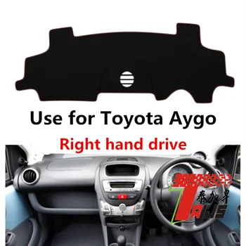 Taijs Десен Волан Добър Полиестер Материал с UV Защита Покриване на Арматурното Табло на Автомобила Подложка за Toyota AYGO Стар модел на съдържанието на кутията е Добра