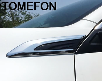 TOMEFON За Honda Civic 10th 2016 2017 2018 Седан Предното Крило на Колата Странично отдушник Капачка Тапицерия Стикер Външни Аксесоари ABS
