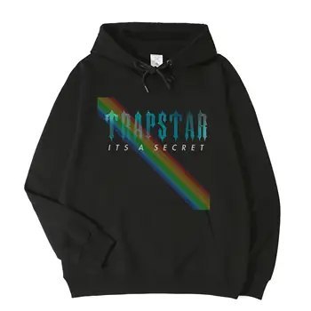 Trapstar It ' s A Secret, Отпечатани На Поръчка е Уникален Пуловер с Принтом Популярна Благородна hoody с качулка с джоб, Топ Унисекс, Азиатски Размер