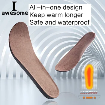 USB Отопляеми Стелки Зимни Електрически Плюшени Кожа Отопление Стелки Зимни Изолирана Usb Заредени за Обувки, Стелки за Краката на Открито