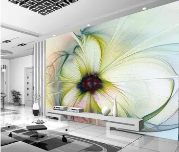 Абстрактни цветни цветни стенописи 3d стенописи тапети за хола Дом Декорации, 3d тапети