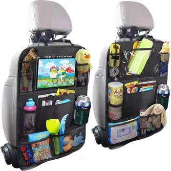 Авто Органайзер за Задната Седалка със Сензорен Екран, стойка за Таблет, Калъф за Съхранение на Задната Седалка, Протектор за Пътуване, Пътна Пътуване, Деца, Бебета