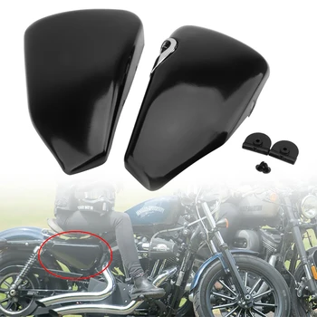 Батерия Обтекател Мотоциклет Черен Ляв И Десен Страничен Капак Защита Мото Аксесоари За Harley Sportster XL883 XL1200 X48 2014-2021