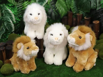 бял или който е роден на демократ лъв мека кукла Африканският лъв плюшен играчка е детска играчка, подарък за рожден ден w1666