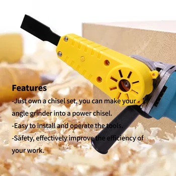 Електрически Дърворезба Длето M10 Адаптер Набор Променен ъглошлайф Мощност В Длето Гравиране Нож САМ Нож Дървообработващи инструменти