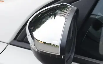 За Peugeot 2008 2014-2018 Висококачествена ABS Хромированное огледалото за обратно виждане, Декоративна капачка, със защита срещу решетка, Автомобилен стайлинг