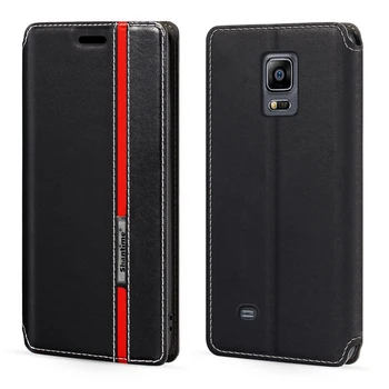 За Samsung Galaxy Note Edge N9150 Калъф Модерен Многоцветен Кожен Флип калъф с Магнитна Закопчалка с Държач за Карти 5,6 инча