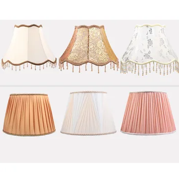 Качествени Настолни лампиони, Плат и Декоративна Лампа За Торшера, на Капака Лампи за Спалня, Лампиони E27