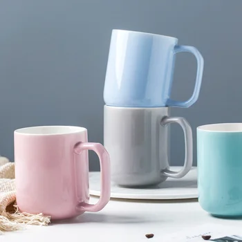 Керамични Чаши Gizili, Чашата За Кафе, Офис Млечни Чаша За Закуска, Прости Екологични Чаени Чаши В Скандинавски Стил, Персонализиран Подарък За Двойки