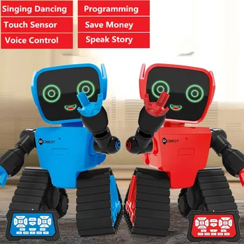 Лек Интелектуален Радиоуправляеми Робот G-сензор за контрол Докосване сензор за Гласова Робот Денс Музикална Програма Може да доведе до програма за Спестяване на пари Робота