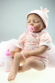 Моделиране baby doll reborn baby girl подарък за всички силиконови производство на образователни просвещението детски играчки