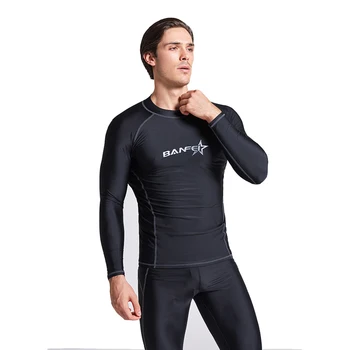 Мъжки Нова Мода Бързосъхнеща С Дълъг Ръкав Влагозащитный Топ За Плуване UPF 50 + Водни Спортове Плажна Плуване, Гмуркане Риза За Сърфиране 2022