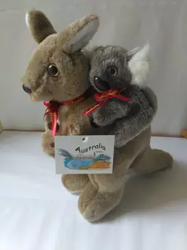 новата играчка плюшен кенгуру, висококачествена мека кукла кенгуру и коала, подарък около 29 см