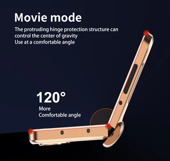 Покритие с Поставка за монтиране на стена за краката Отпред - корпус от закалено стъкло за Samsung Galaxy Z Fold 3 Калъф в стил куфар