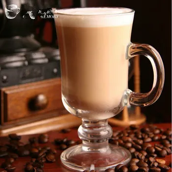 Прозрачна ЧАША ЗА кафе лате 1x 7,39 течни унции 210 мл Топлоустойчиви Стъклени Чаени Чаши за Кафе са Ръчно изработени