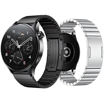 Титан метална каишка за Xiaomi Watch S1 Pro/Активни каишка за часовник Mi Watch Глобалната версия/Цвят часа 2 Каишка за Часовник Гривна Каишка