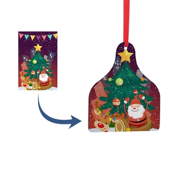 Търговия на едро Декоративни Окачени Индивидуални Коледни Украси MDF Коледна Украса