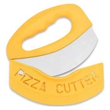 Шредер за пица - Нож за рязане на пица със Супер Остър Нож От Неръждаема Стомана Със Защитна Обвивка